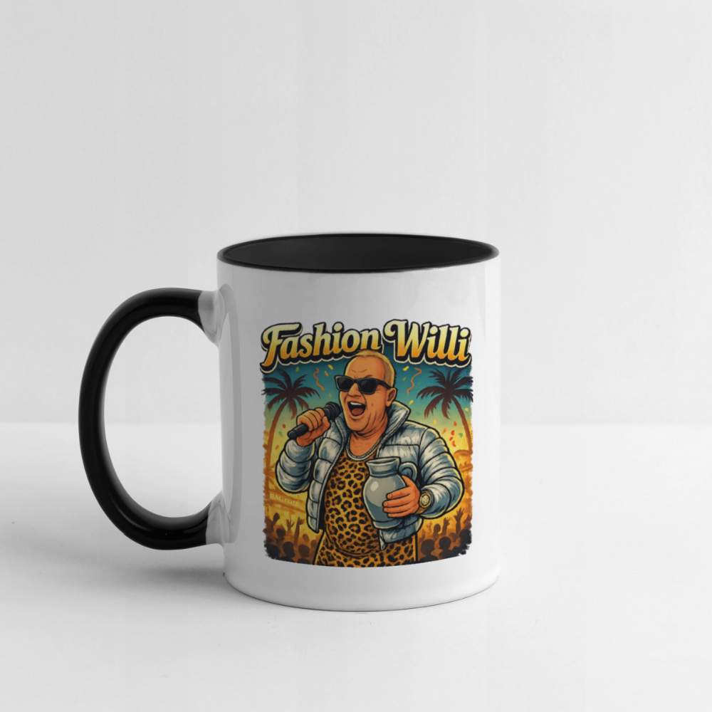 Fashion Willi Kaffeetasse zweifarbig - white/black
