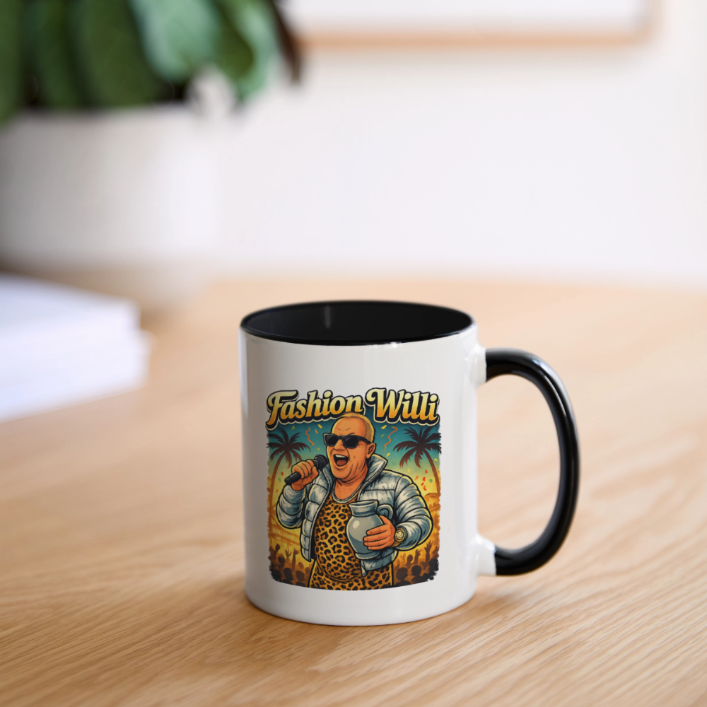 Fashion Willi Kaffeetasse zweifarbig - white/black