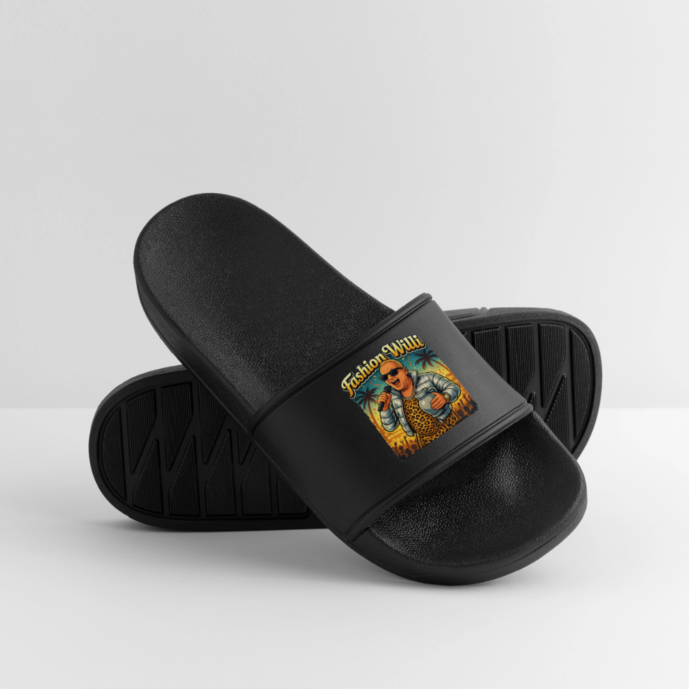 Fashion Willi Männer Badelatschen - black