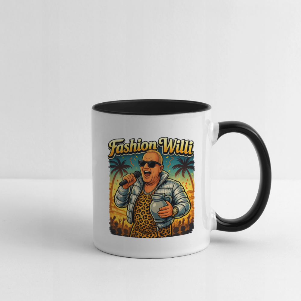 Fashion Willi Kaffeetasse zweifarbig - white/black