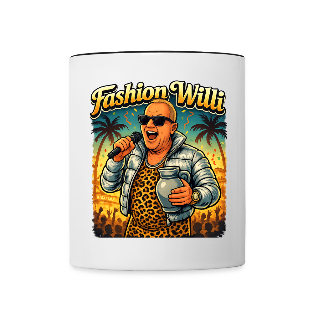 Fashion Willi Kaffeetasse zweifarbig - white/black