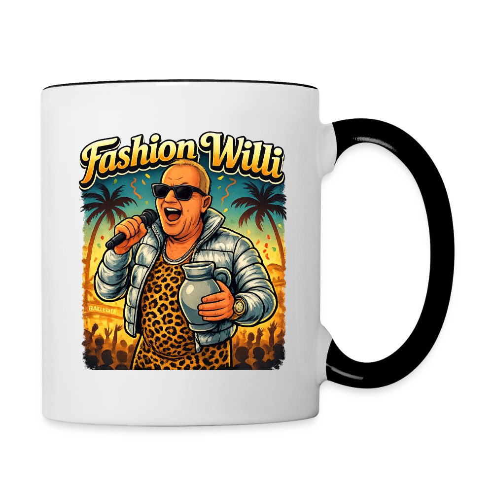 Fashion Willi Kaffeetasse zweifarbig - white/black