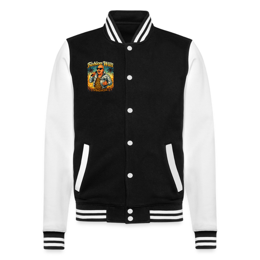 Fashion Willi College Sweat Jacke - black/white